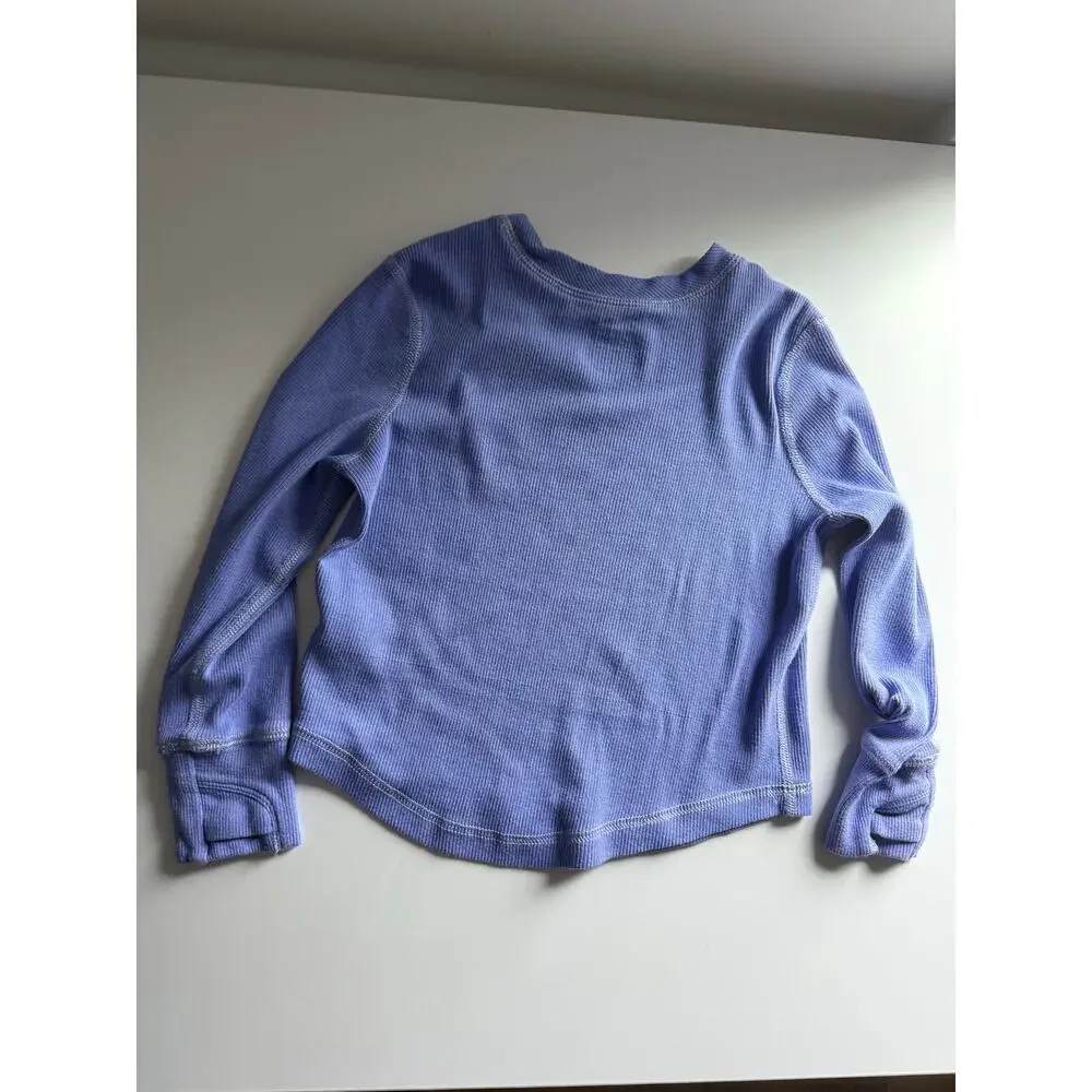 $32 Hanna Andersson Long Sleeve Active Rib Tee - Size 4 - Purple